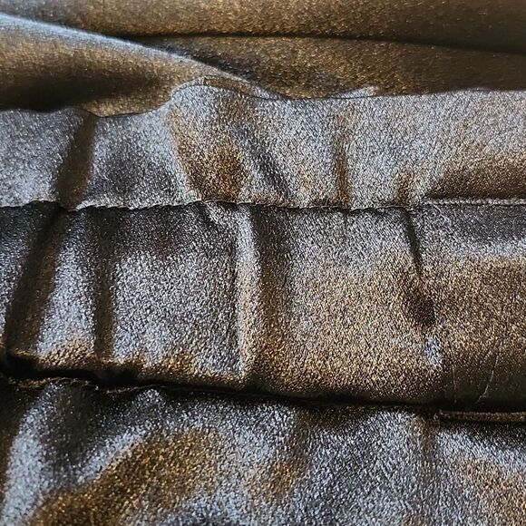 Express Extreme High Rise satin wide leg ankle length pants, sparkle seams, M - Picture 6 of 9